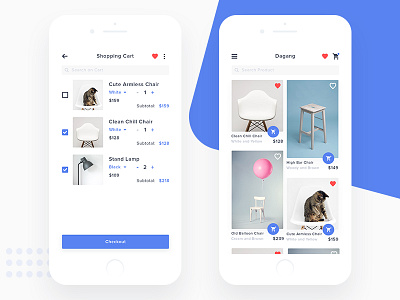 Dagang #Exploration cart clean commercial e commerce e commerce ios iphone mock shop shopping up