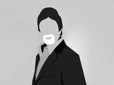 Big B actor amitabh bachchan bollywood cinema iconic indian minimal illustration superstar