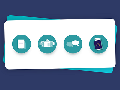 Visa Guide Illustrations app icons illustrations travel ui uiux ux webapp