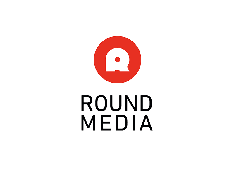 Round Media brand creative design logo