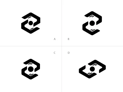 Instant Capital concept financial hand logo minimal money services