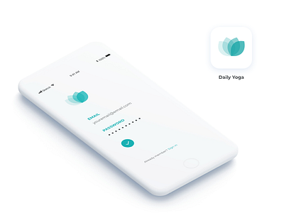 Sign Up page for Yoga app. 001 dailyui signup yoga