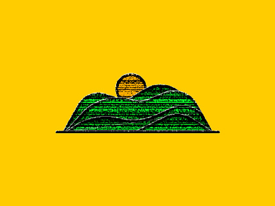 Fuzz Mountain fuzz glitch grain hill mountain rise static sun sunrise