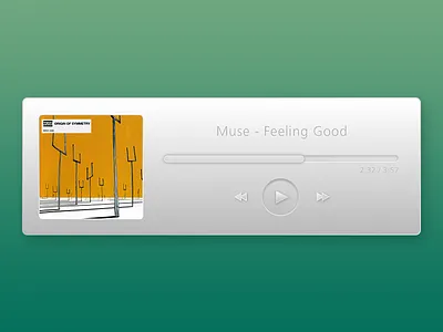 Minimal Music Player chrome design google ixd macox minimalist music player ui ux