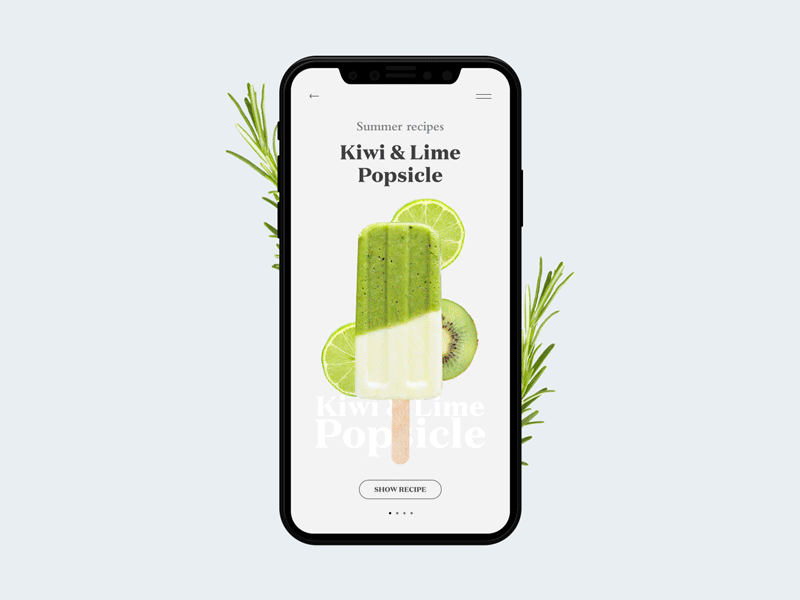 Summer Popsicles animation app dailyui food gif mobile motion popsicle summer transition u web design