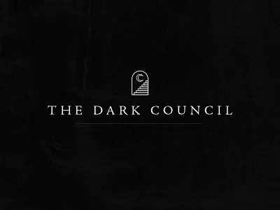 Dark Council Logo dark death metal heavy metal icon identity logo metal monoline
