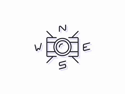 Adventure Cam adventure camera compass logo pastel