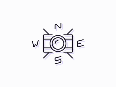 Adventure Cam adventure camera compass logo pastel