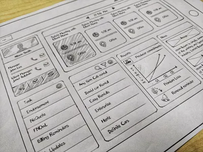Dashboard concept for iPad app dashboard drawing icons ipad sketching ux