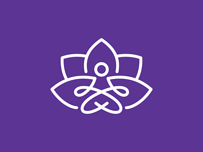 Yoga Lotus beauty brand design health identity logo mark mono line sale wellness yoga