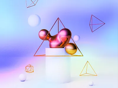 Monday Exhibit. 2018 abstract art color design digit gradient skillshare swiss tutorial type typography