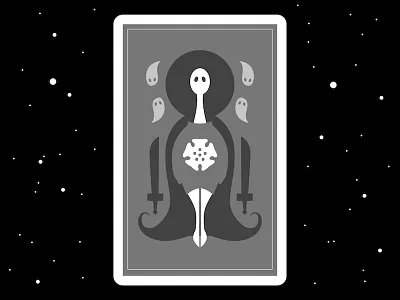 Tarot Card: Death art card death design doodle fortune illustration mystic tarot
