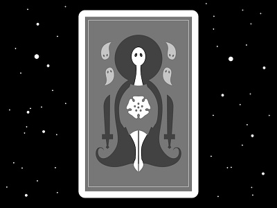 Tarot Card: Death art card death design doodle fortune illustration mystic tarot