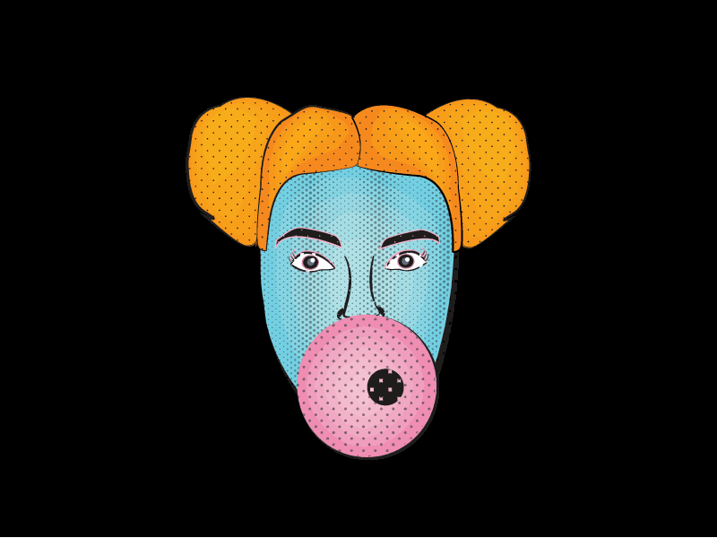 Bubbble bubbble dribbble gif illustration