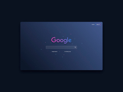 Google web page - Estudo de interface. google interface redesign ui ux