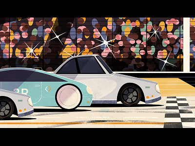 Vroom Vroom animation background car design future illustration race