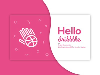 Hello Dribbble! dribbble first hello shot