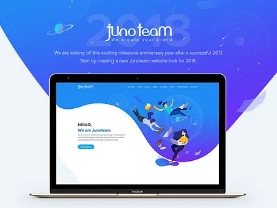 Junoteam Website 2018 animation web design company design studio game studio illustration website junoteam new website