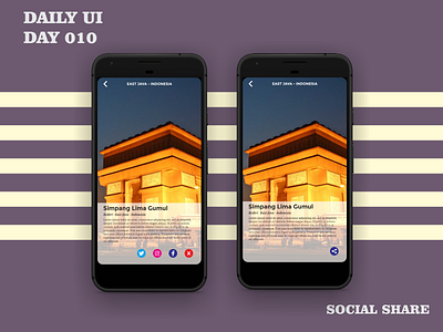 Daily UI Day 010 - Social Share 100 day challenge dailyui uidesign uiux