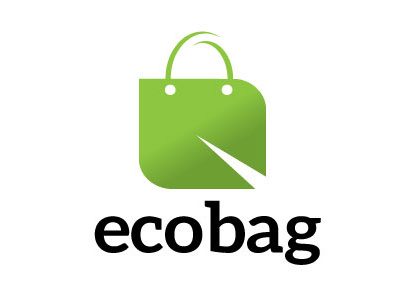 ecobag logo app buy cart commerce eco leaves logo nature purchase sell shop shoppers