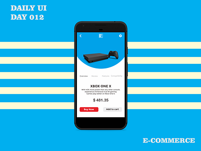 Daily UI Day 012 - E-Commerce App 100 day challenge dailyui uidesign uiux
