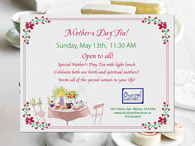 Mothers Day Event Invite events graphic design high tea mothers day