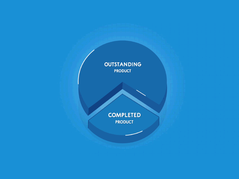 Circle Graph Animation animation blue cutting flat graph motion vector