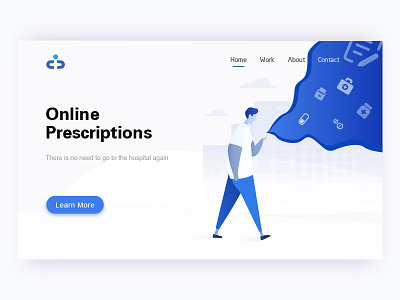 Online Prescriptions design flat illustrator medical people service treatment web