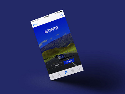 Dropme Login Screen login screen signup