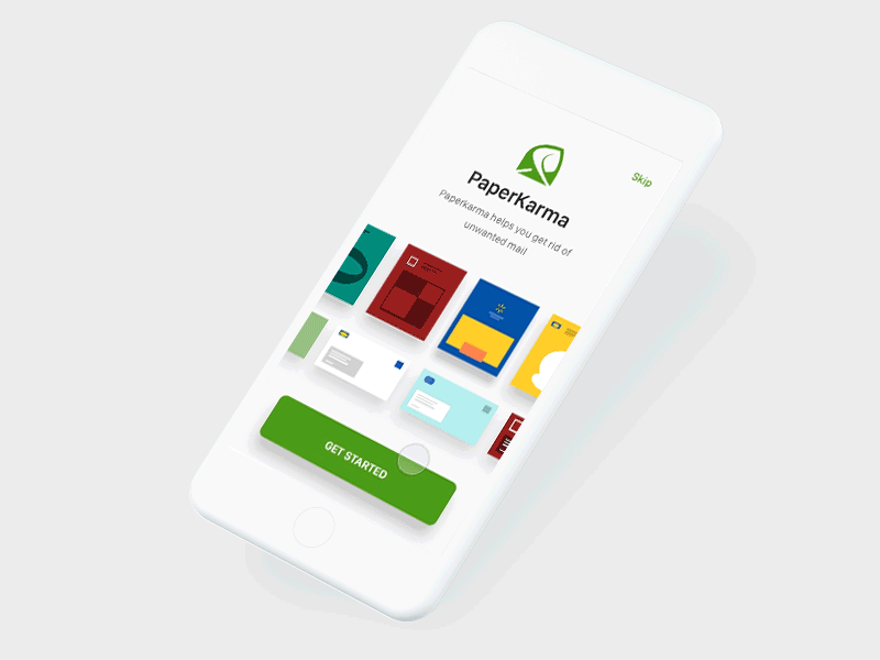 Paperkarma - Onboarding animation animation interface on boarding simple ui ux