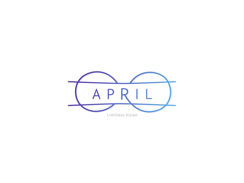 April - logo animation aftereffects animation bounce creative design logo motion overshot stroke