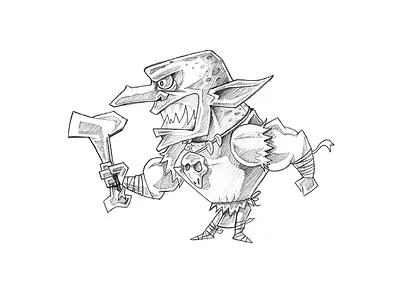 Gaming Character Sketch Design cartoon sketch draw monster sketch pencil sketch sketch sketching