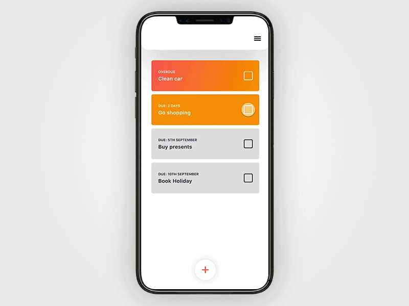 To do app Animation animation app checklist interaction invision invision studio iphone to do