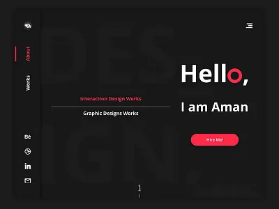 Customised Portfolio Web Design Concept application design experience interaction interface mobile ui ux website