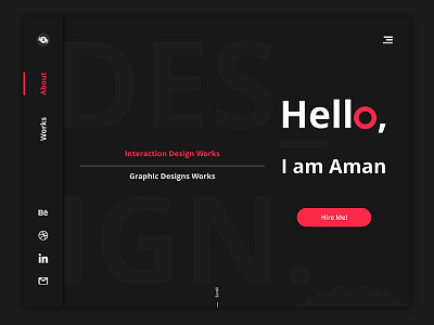Customised Portfolio Web Design Concept application design experience interaction interface mobile ui ux website
