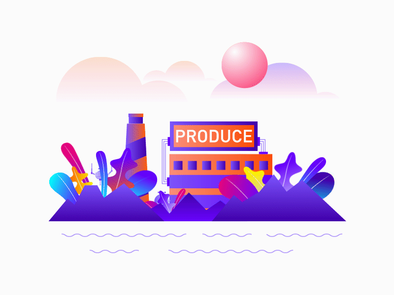 Produce motion graphic illustration motion ui