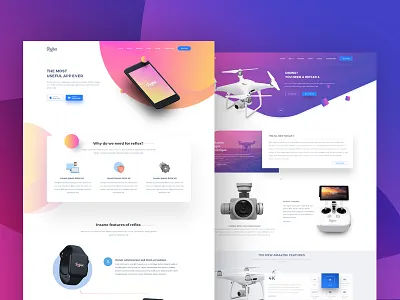 Reflex - App Landing Page & Product Showcase app landing modern reflex template ui ux web design