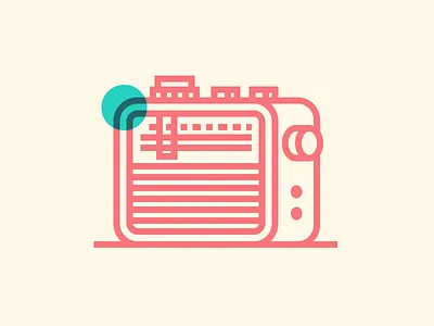 Radio icon iconography icons illustration mark multiply radio