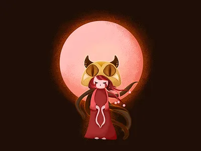 Moon illustration moon