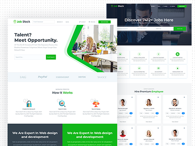 Job Stock - Job Board & Freelancing Template candidate career careerbuilder employment freelancer glassdoor job board job directory job listing job portal job seeker recruiting