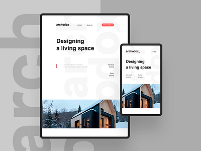 Website for Arhodox fullscreen mobile tablet web web design website