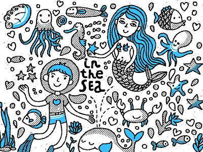 Marine illustrations illustrations