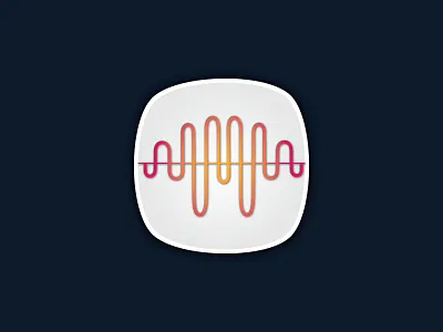 Music App icon android app icon icon ios ipad iphone music vector waves