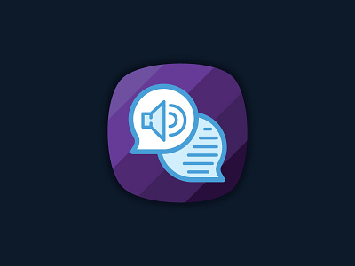 Text To Speech App icon android app icon icon ios ipad iphone text to speech vector