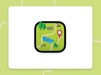 Garden Location appicon appicon garden graphicdesign icon icontype location