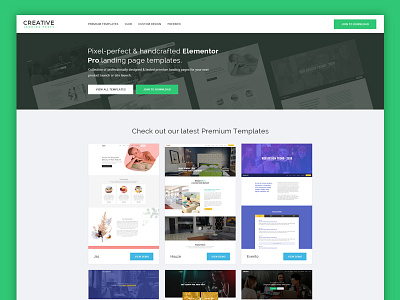 CLP New Site creative creative landing page elementor homepage landing page modern design pro template