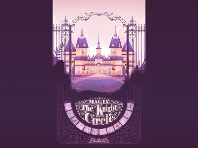 Magix : The Knight Circle 2d adobeillustrator bookcover castle graphicdesign illustration magic novel vector