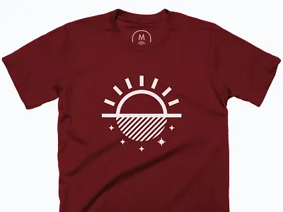 Glows In The Dark Shirt Color branding grind hustle logo logos sun sunrise sunset sunshine thicklines tshirt