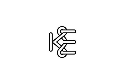 Infinity Arrow Ke Logo Or Ek Logo abstrac alphabet ek logo infinity arrow ke logo logo