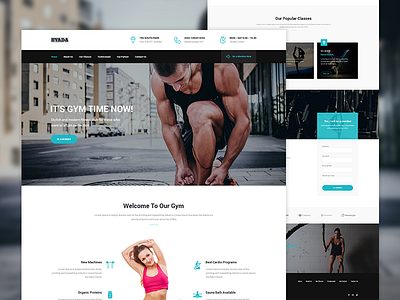 Ryada - Fitness & GYM HTML Landing Page Template envato landing page themeforest